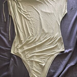 Fashion Nova Cream Bodysuit